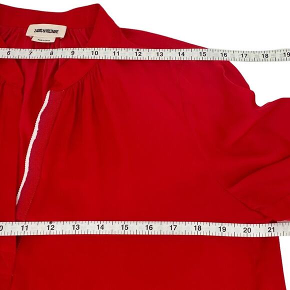 ZADIG & VOLTAIRE Tink Shirt in Red XS - Picture 9 of 11